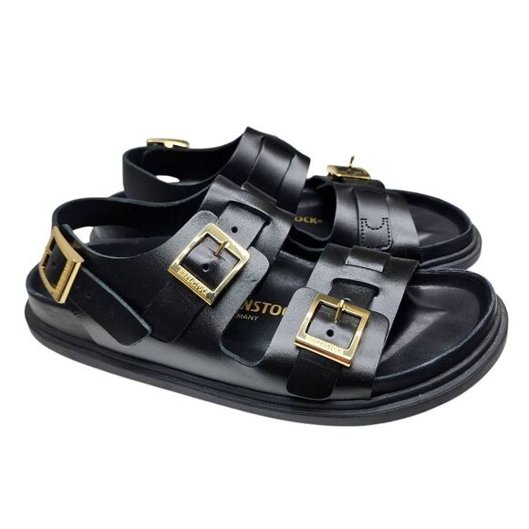 Birkenstock Cannes Leather Black Size 7 - Picture 8 of 9